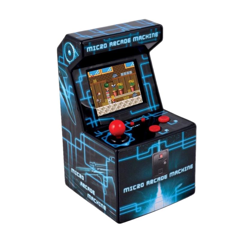 FR-TEC Mini Maquina Arcade Ital - Pantalla 2.5" TFT - 250 Juegos Retro - Alimentacion con 3 Pilas AA - Volumen Ajustable - Medid