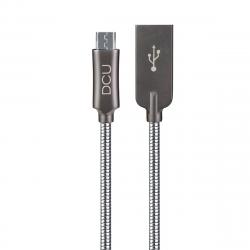 DCU Tecnologic Conexion USB "A" -Micro USB Pure Metal 1m - Color Metal