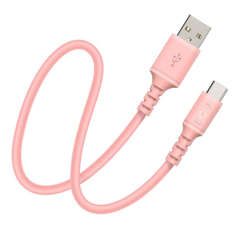 DCU Tecnologic Conexion USB Tipo C - USB a 2.0 - 1m - Color Rosa