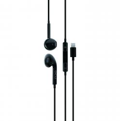 DCU Tecnologic Auriculares Stereo con Conector Lightning - Color Negro