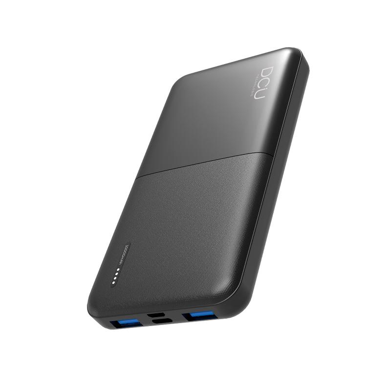 DCU Tecnologic Power Bank Carga Rapida 10000Mah - Triple Salida USB con Power Delivery 20W y Quick Charge 22.5W - Capacidad para