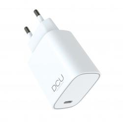 DCU Tecnologic Cargador Gan USB Tipo C PD 30W - Color Blanco