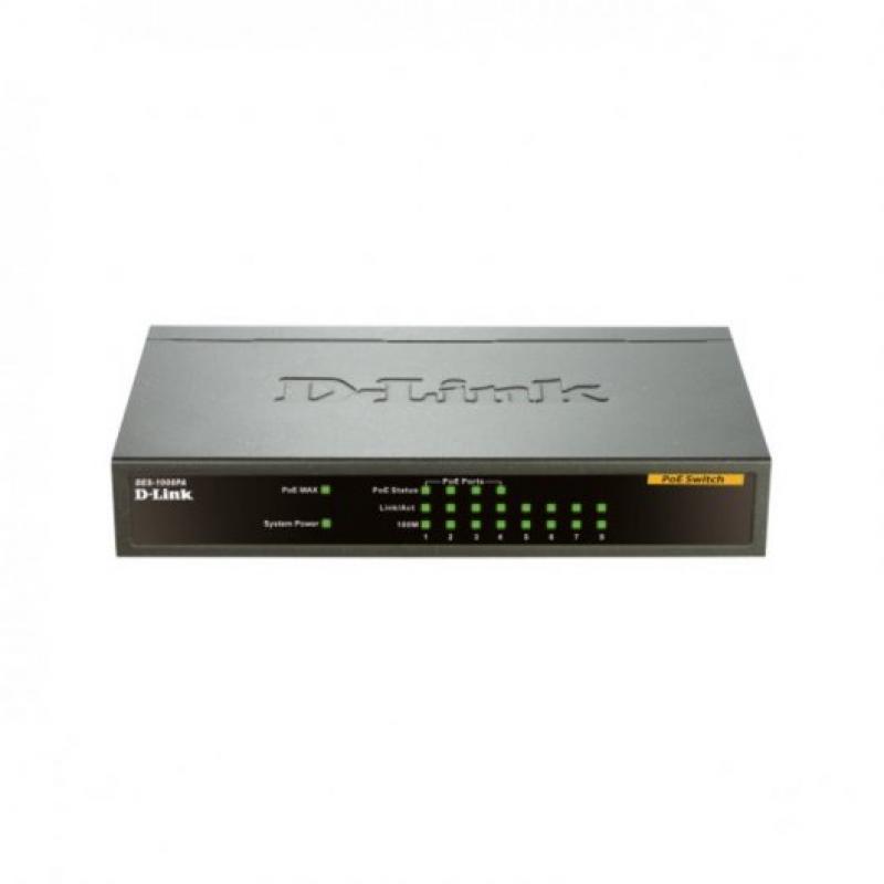 D-Link Switch 8 Puertos PoE 10/100Mbps