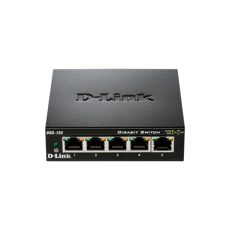 D-Link Switch 5 Puertos Gigabit 10/100/1000 Mbps