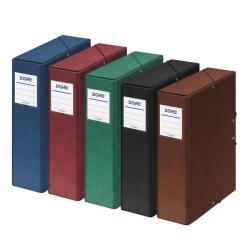 Dohe Caja de Carton Forrado con Papel Impreso y Plastificado - Lomo 9cm - Sistema de Cierre con Gomas Elasticas