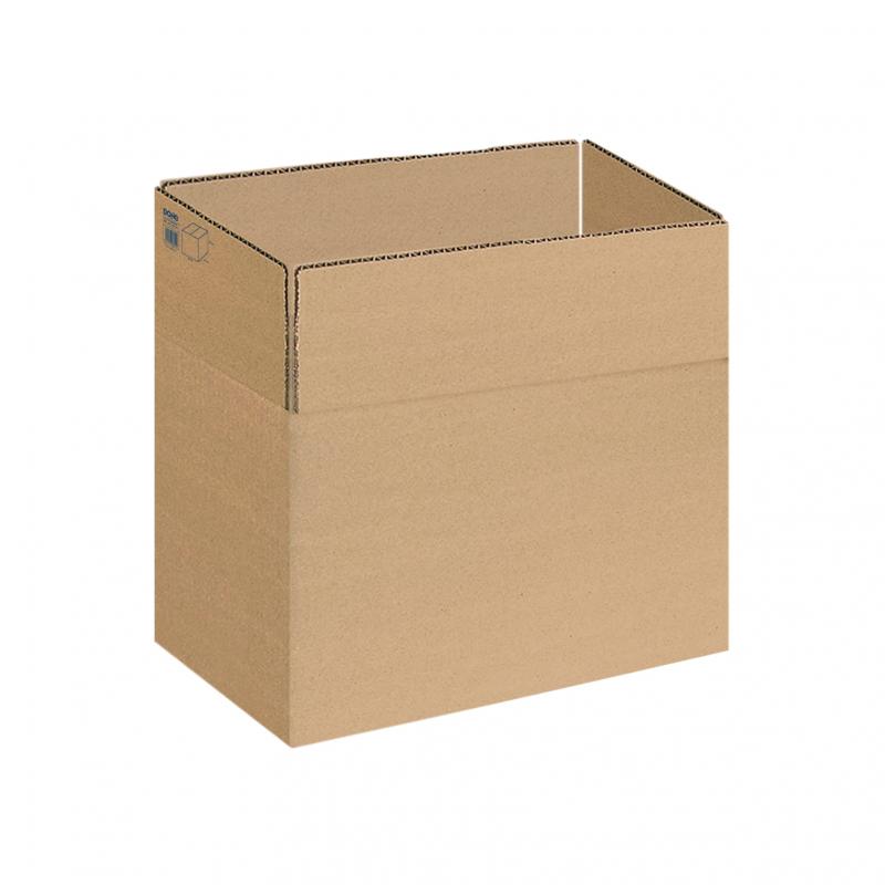 Dohe Caja de Embalaje de 4 Solapas - 3mm de Canal - Fabricadas en Carton Marron - Resistente y Duradero