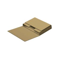 Dohe Estuches de Envio Automontables de Embalaje - Carton Marron de Canal - Solapas Ajustables - Multiples Pliegues - Facilita A