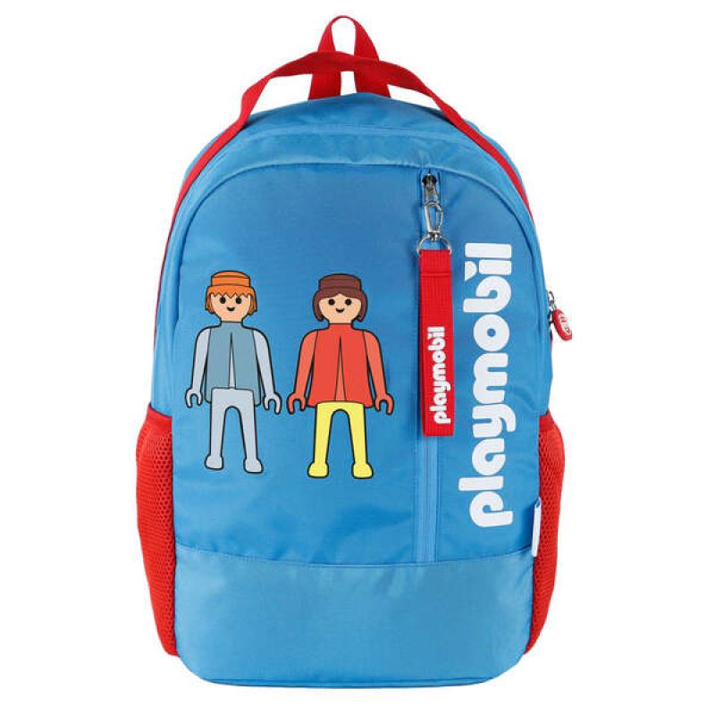 Dohe Mochila Grande Playmobil - Fabricada en Poliester - Compartimento Principal con Bolsillo Acolchado - Bolsillos Laterales pa