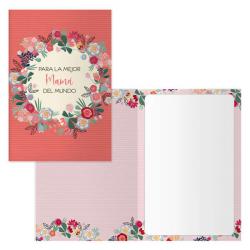 Dohe Tarjeta de Felicitacion para Madres - 11.5x17cm - Impresion a Todo Color - Estampaciones con Pelicula de Color - Estampacio