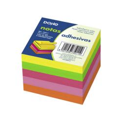 Dohe Cubos de Notas Reposicionables - 75mmx75mm - Cubo de 400 Hojas - Papel de 75gr - Ideales para Oficina y Escuela