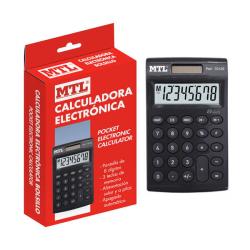 Dohe Calculadora Electronica de 8 Digitos - Alimentacion Solar y a Pilas - 3 Teclas de Memoria - Apagado Automatico - Formato Mi