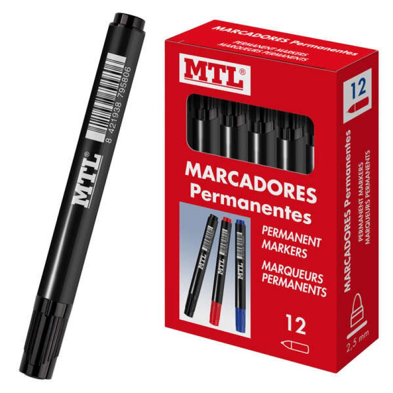 Dohe Marcadores Permanentes - Punta Conica de 2mm - Tinta Resistente al Agua y Secado Rapido - Cuerpo de Plastico - Clip en la C