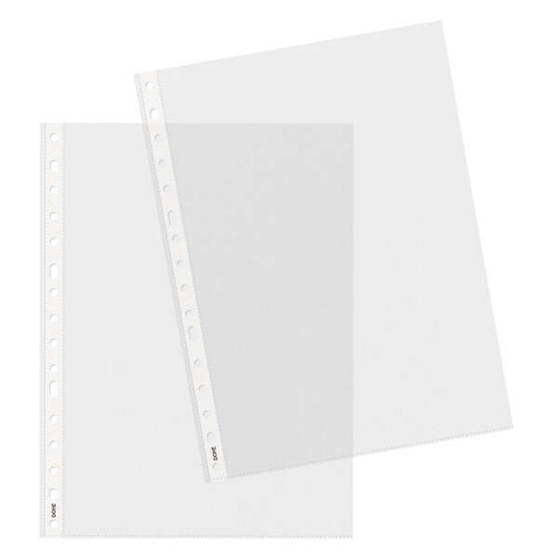 Dohe 100 Fundas Multitaladro de 16 Perforaciones - 100x100mm - Polipropileno Transparente Piel de Naranja y Cristal de Diversas 