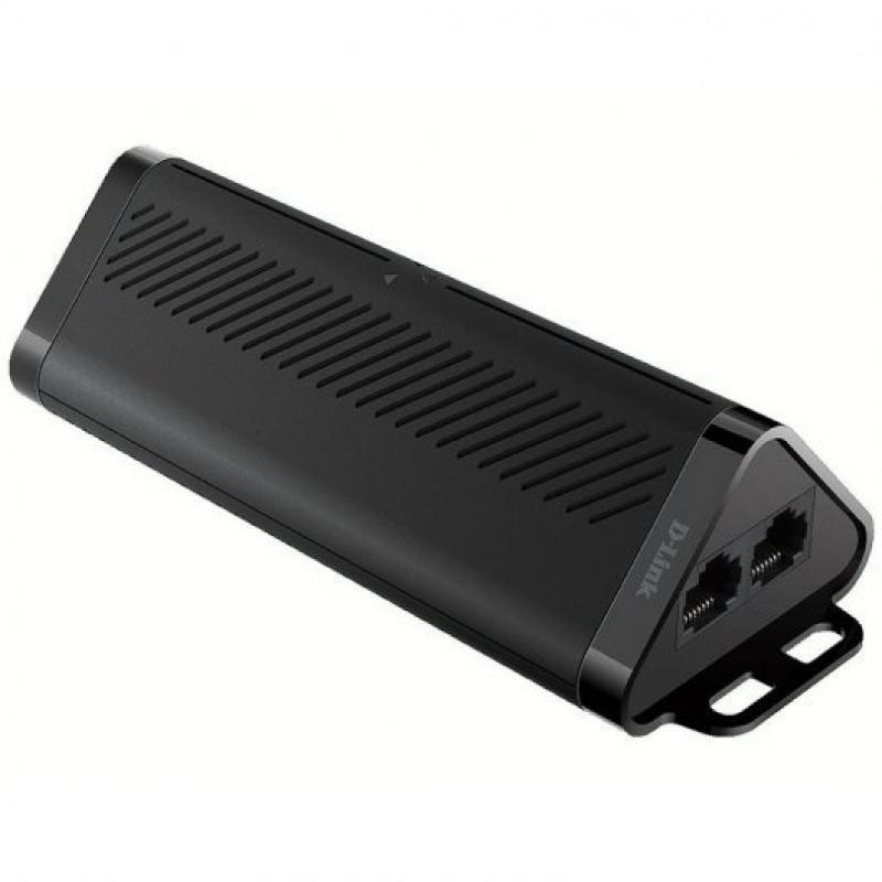 D-Link Extensor PoE hasta 500m - 2 Puertos Gigabit - Diseño Resistente - Color Negro