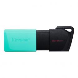Kingston DataTraveler Exodia M Memoria USB 256GB - USB 3.2 Gen 1 - Capuchon Movil - Enganche para Llavero - Color Negro/Turquesa