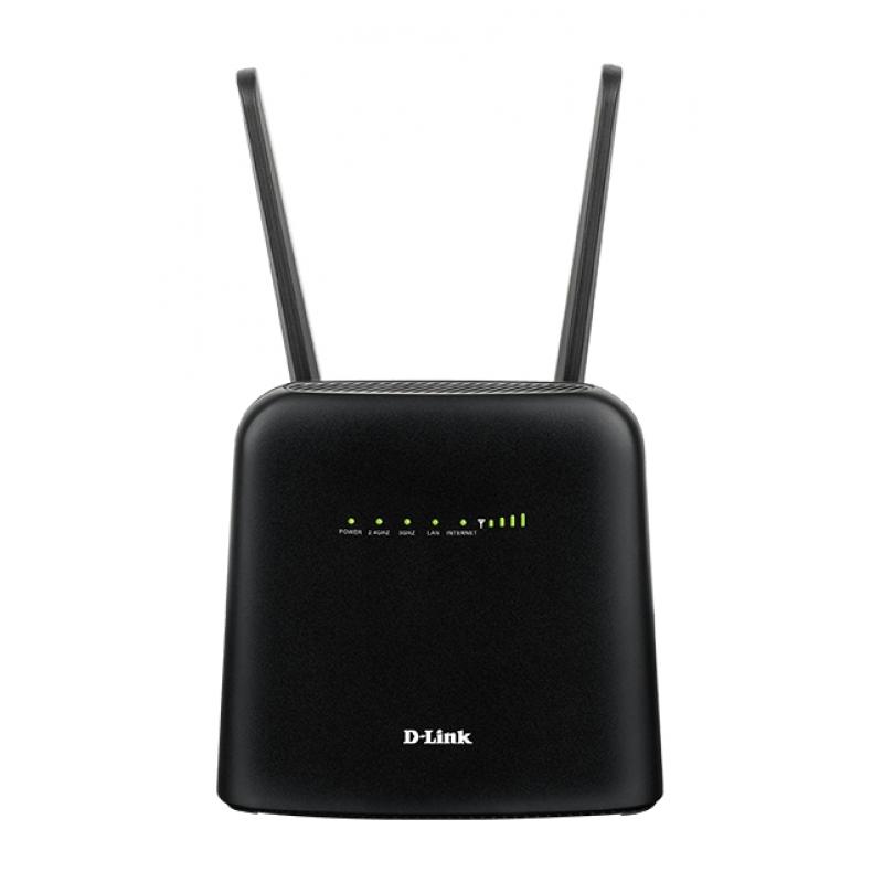 D-Link DWR-960 Router AC1200 4G LTE Cat7 Dual Band - Velocidad hasta 866 Mbps - 1 puerto WAN/LAN Gigabit + 1 LAN Ethernet Gigabi