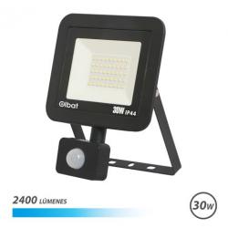 Elbat Serie Slim Foco Led 30W con Sensor de Movimiento 2400lm - 6500K Luz Fria - IP44