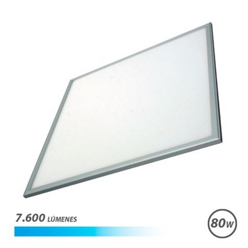 Elbat Panel LED 60x60 80W 7600LM - Luz Fria - Ahorro de Energia - Larga Vida Util - Facil Instalacion - Color Blanco