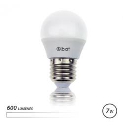 Elbat Bombilla LED - Potencia: 7W - Lumenes: 600 - Tipo de Luz: 4000K Luz Blanca - Casquillo: E27 - Angulo: 220º - Dimensiones: 