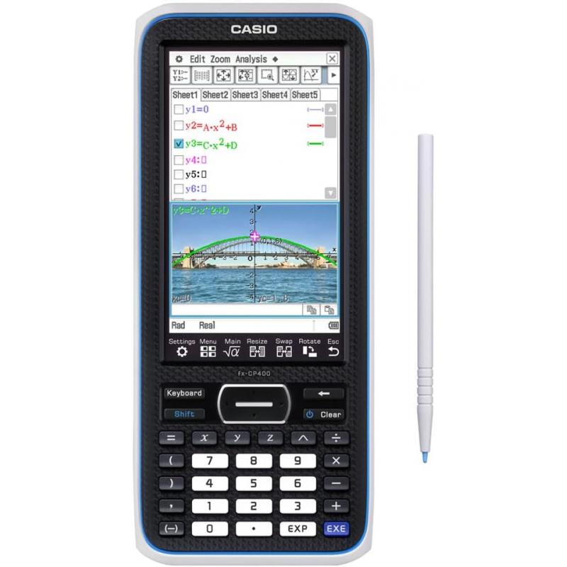 Casio FX-CP400 Calculadora Cientifica Grafica 3D - Pantalla Tactil en Color - Graficos 3D - Dibujo Simultaneo de hasta 100 Curva