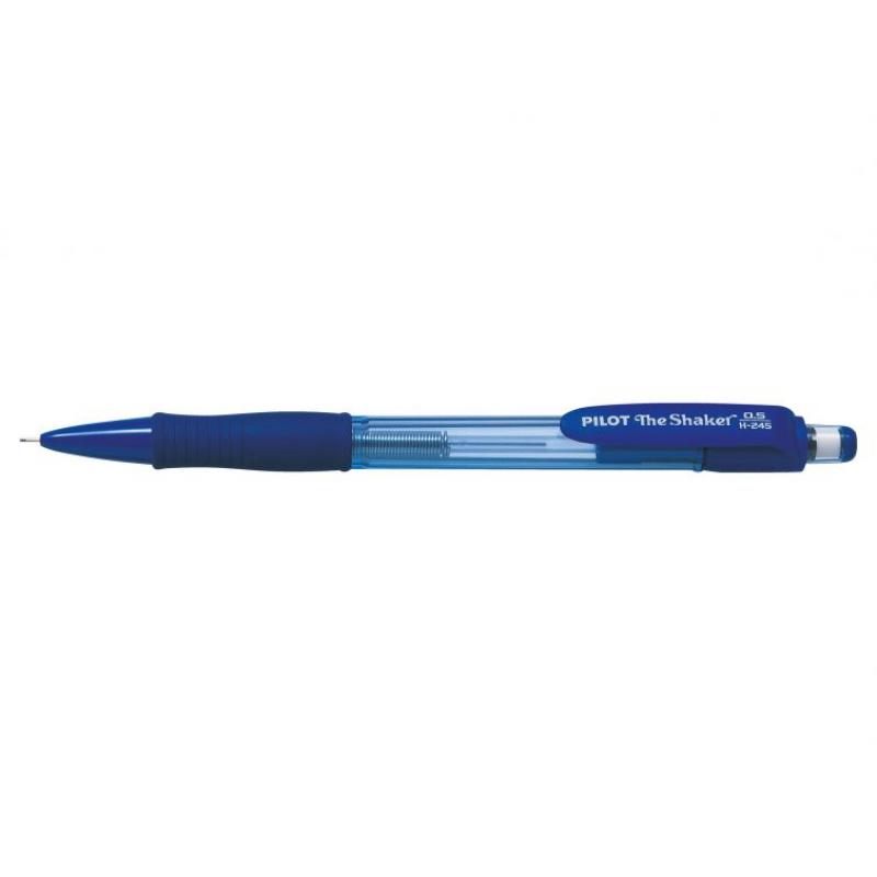 Pilot Portaminas The Shaker H-245 - Grip de Goma - Mina de 0.5mm - Goma de Borrar - Color Azul