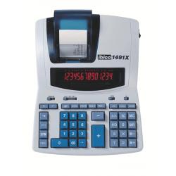 Ibico 1491X Calculadora Profesional Termica 14 Digitos - Pantalla LCD 2 Colores - Impresion en Negro - Velocidad 10 Lineas por S