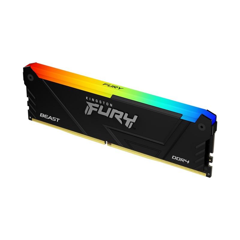 Kingston Fury Beast RGB Memoria RAM DDR4 3200MHz 16GB CL16 - Iluminacion RGB