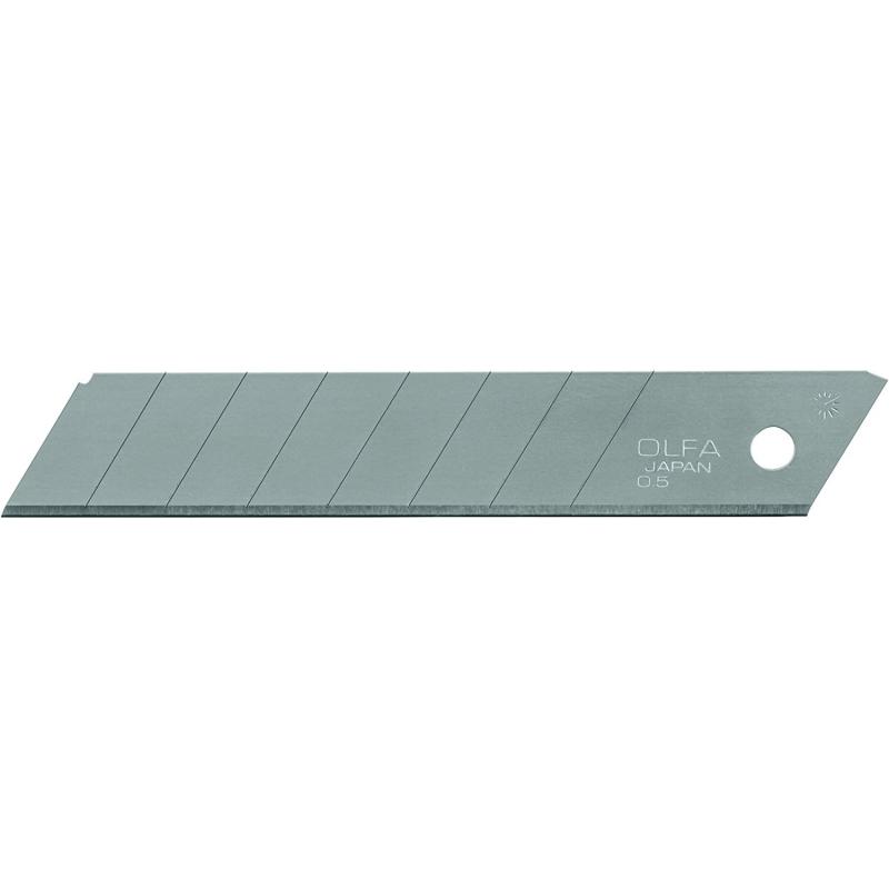 Olfa Pack de 10 Cuchillas de Respuesto para Cutters Olfa - 8 Segmentos - Ancho 18mm