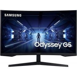 Samsung Odyssey G5 Monitor Curvo LED 27" WQHD 144Hz FreeSync Premium - Respuesta 1ms - Angulo de Vision 178º - 16:9 - HDMI, DP -