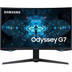 Samsung Odyssey G7 Monitor Curvo QLED 27" WQHD - Respuesta 1ms - 16:9 - Angulo de Vision 178º - USB-A, HDMI, DP - VESA 100x100mm