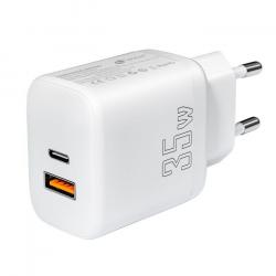 Leotec Cargador para Smartphone 35W con Puertos USB-C PD 3.0 y USB-A - Proteccion contra Sobrecorriente y Cortocircuito - Color 