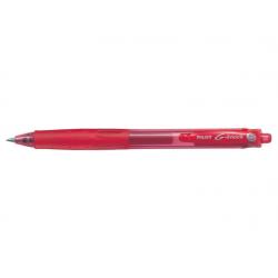 Pilot Boligrafo de Gel G-Knock - Recargable - Fabricado con Plastico Reciclado - Punta de Bola 0.7mm - Trazo 0.32mm - Color Rojo