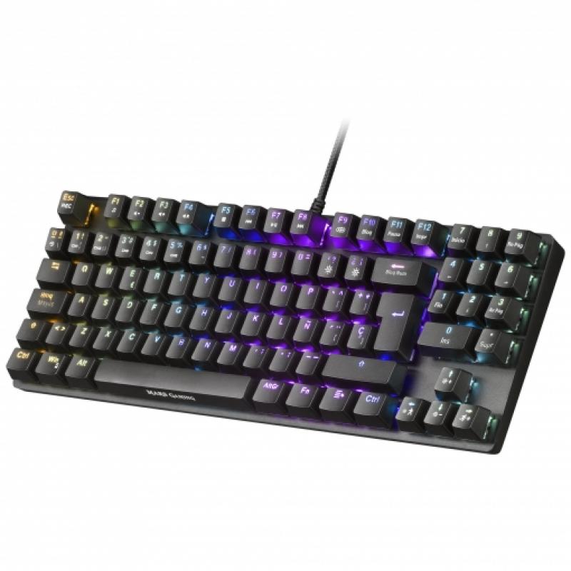 Mars Gaming MKREVO PRO Teclado Mecanico USB - Teclas OUTEMU Blue - Antighosting - Iluminacion RGB - Cable de 1.50m