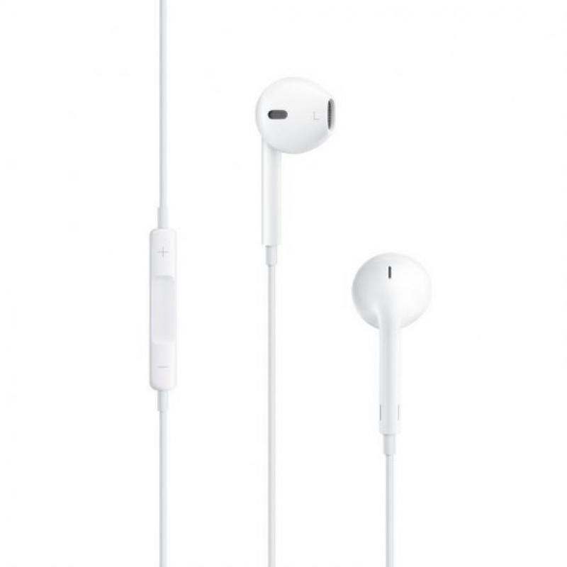 Apple EarPods Auriculares Binaurales - Microfono Integrado - Control de Volumen - Jack 3.5mm - Color Blanco