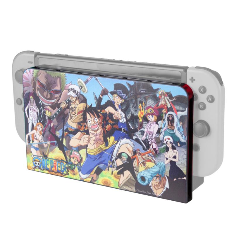 FR-TEC Carcasa Protectora One Piece Nintendo Switch One Piece Dressrosa - Protege el Dock y Evita Rayaduras - Incluye 6 Ranuras 