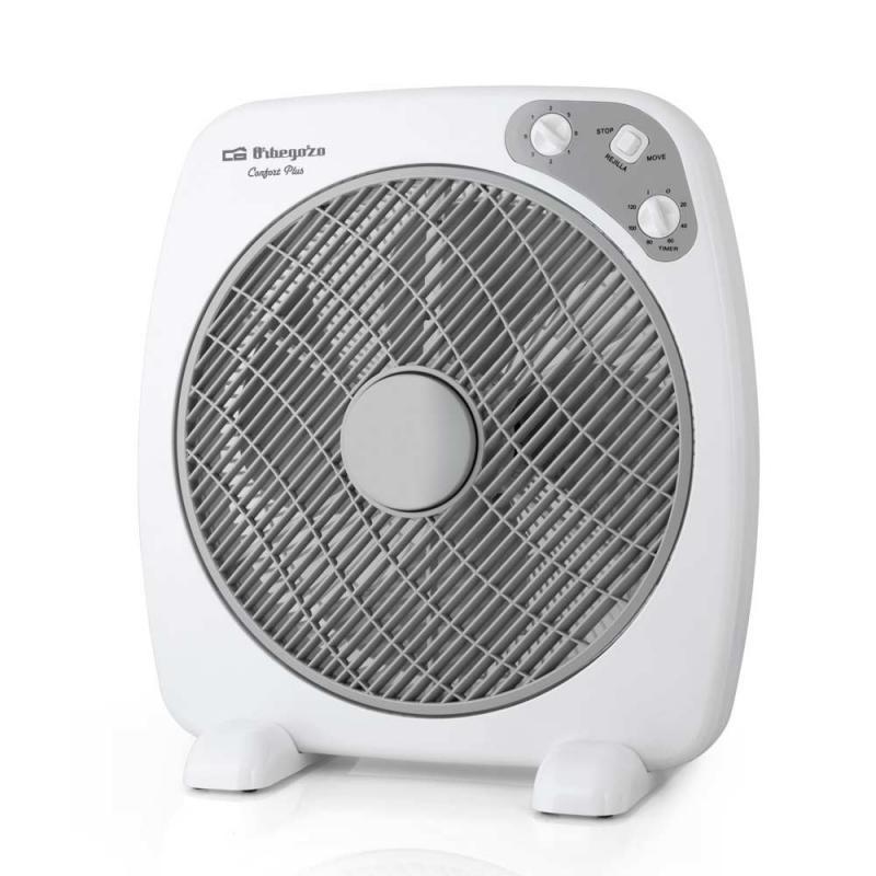 Orbegozo BF 0140 Ventilador Portatil con Difusor Rotativo y Temporizador - Ideal para Oficina, Camping y Habitaciones Pequeñas -