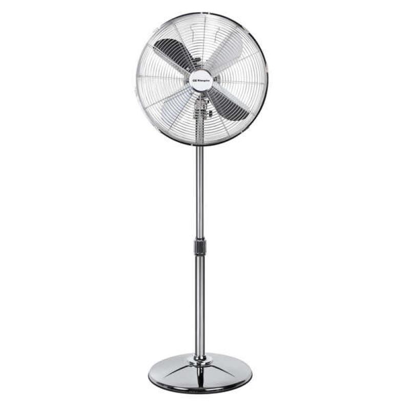 Orbegozo SF 3345 Ventilador de Pie Clasico - Potente y Economico - 3 Velocidades de Ventilacion - Altura Regulable - Diseño Crom