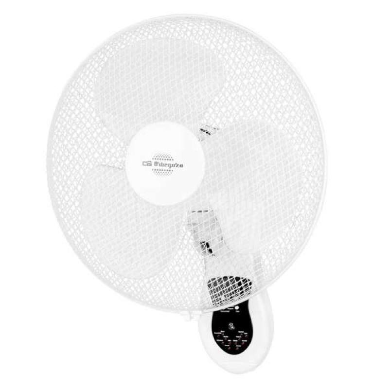 Orbegozo WF 0242 Ventilador de Pared Practico y Seguro - Aspas de 40cm - 3 Velocidades - Cabezal Oscilante - Temporizador 7.5h -