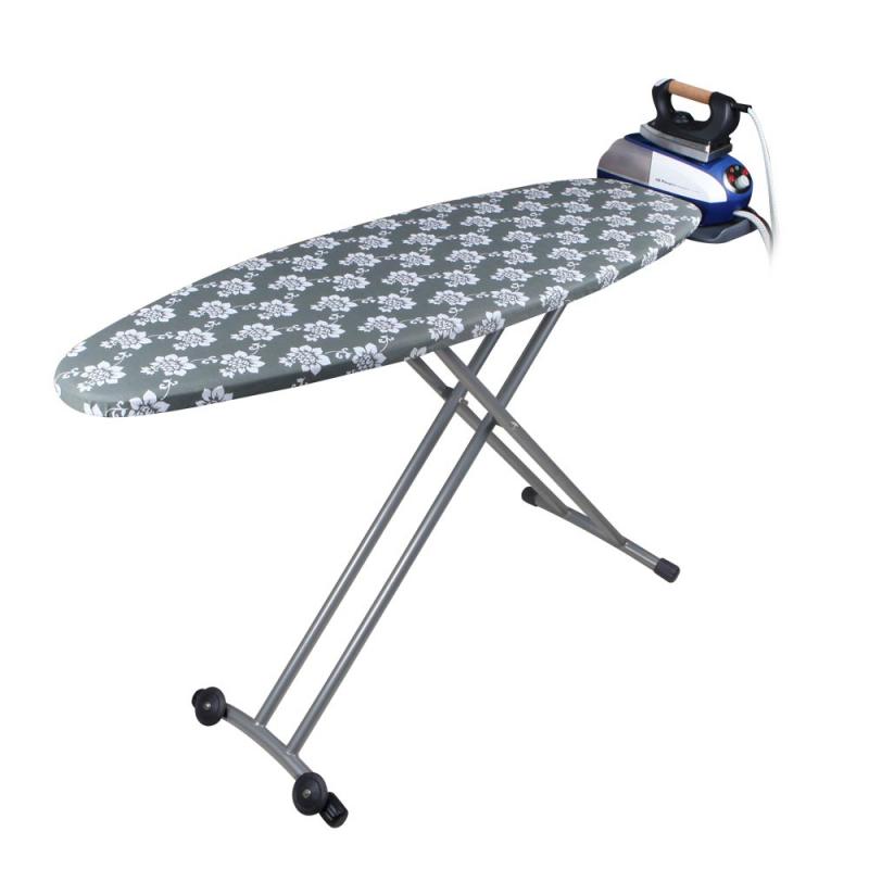 Orbegozo TP 1400 Tabla de Planchar Plegable - Altura Ajustable hasta 93cm - con Ruedas para Facil Transporte - Soporte Centro pa