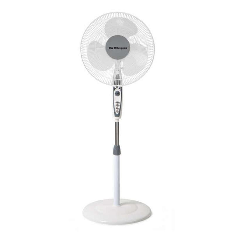 Orbegozo SF 0147 Ventilador de Pie - Potente Ventilacion de 3 Velocidades - Cabezal Oscilante y Multiorientable - Silencioso y S