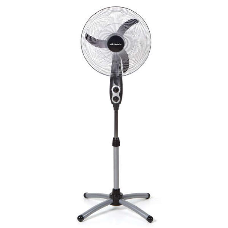 Orbegozo SF 0156 Ventilador de Pie Potente y Eficiente - Amplia Cobertura con Oscilacion Oval - Altura Ajustable - Cabezal Multi