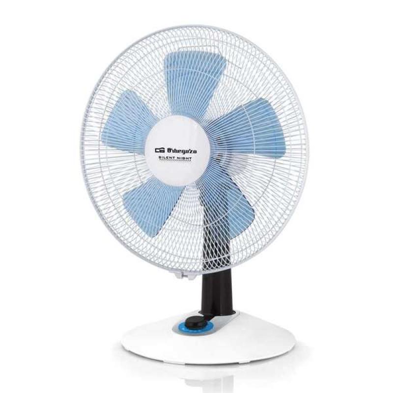 Orbegozo TF 0138 Ventilador de Sobremesa con Diseño Moderno y Seguro - Aspas de 35cm - 4 Velocidades - Funcion Oscilante - Contr