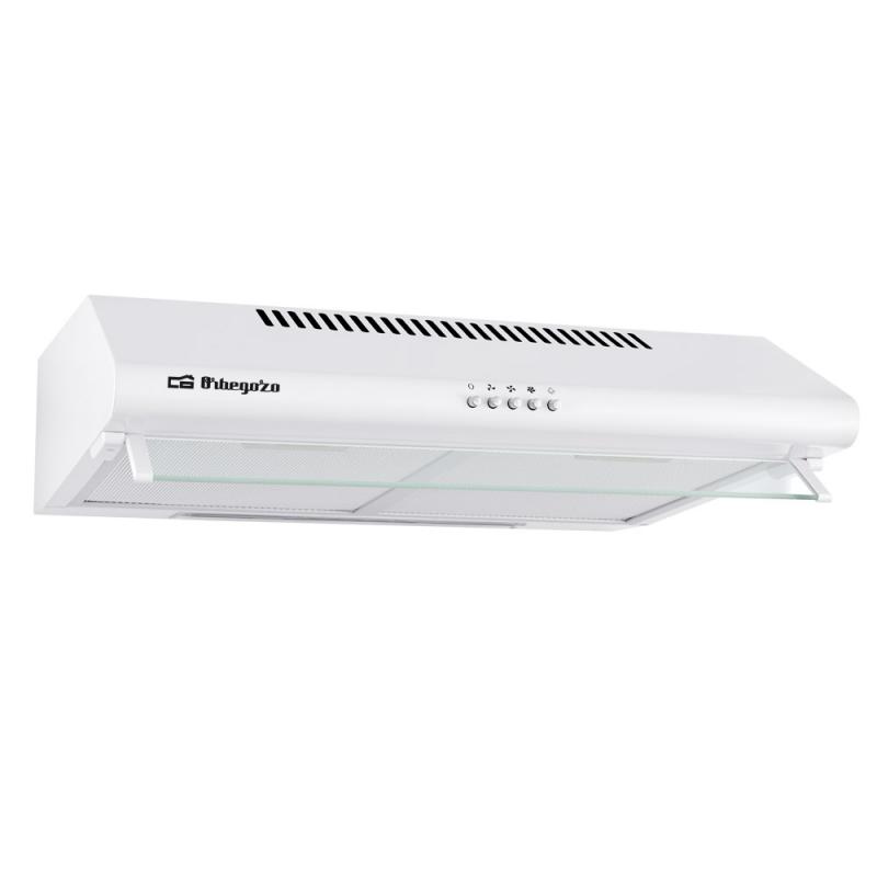 Orbegozo ST 07160 D BL Campana Extractora Compacta - Motor 80W - 3 Niveles de Potencia - Aspiracion 195.3 M3/H - Luz LED - Facil