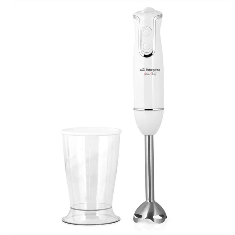 Orbegozo BT 2220 Batidora de Mano Potente y Practica - 800W - Mango Ergonomico - Brazo Desmontable de Acero Inoxidable - Vaso Me