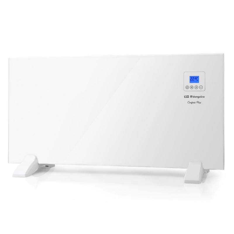 Orbegozo REH 1500 a Panel Radiante Blanco Slim - Pantalla LCD - Control Tactil - Programador Semanal - Proteccion Sobrecalentami