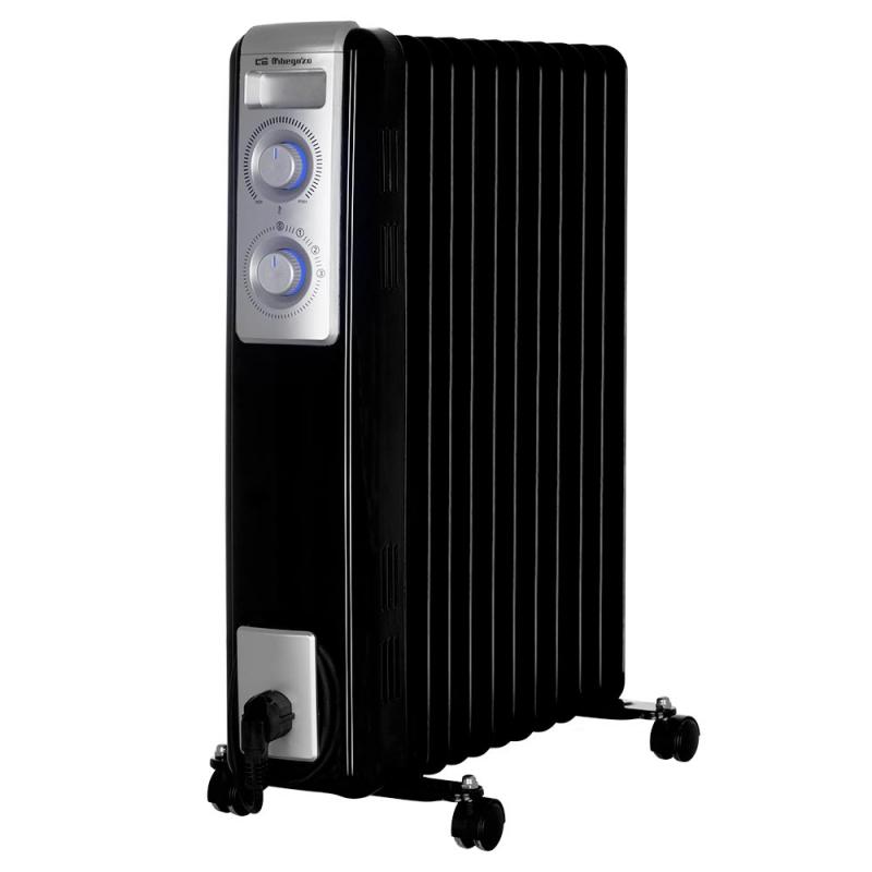 Orbegozo RN-2500 Radiador de Aceite Potente y Moderno - Potencia Maxima 2500W - 11 Elementos Calorificos - 3 Potencias de Calor 