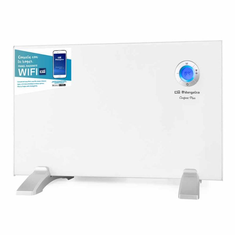 Orbegozo REW 1000 Panel Radiante Wi-Fi Inteligente - Control por Voz - Programacion Diaria y Semanal - Deteccion de Ventanas Abi