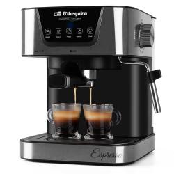 Orbegozo Cafetera Espresso EX 5200 - Orbegozo Presion de 20 Bar y 850W de Potencia - Panel de Control Tactil - Deposito de Agua 