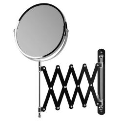 Orbegozo ESP 6000 Espejo Cosmetico de Pared - Doble Cara con Aumento X5 - Extensible y Regulable - Acabado Cromado Elegante - Fa