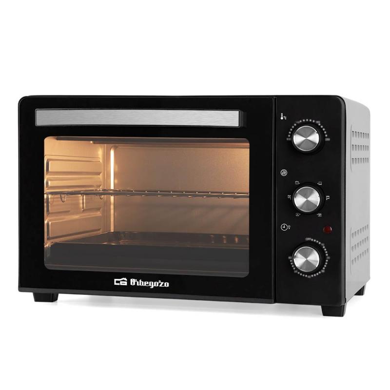 Orbegozo HO 306 Horno de Conveccion Multifuncion - Potente y Versatil - Ideal para Asar y Hornear - con Sistema de Calor Superio